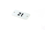 Plaque de charge 2t 18x37mm